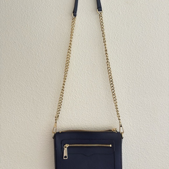 Rebecca Minkoff Black Crossbody Bag with Gold Chain - Picture 4 of 5